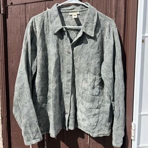 J.Jill Grey Long Sleeve Shirt